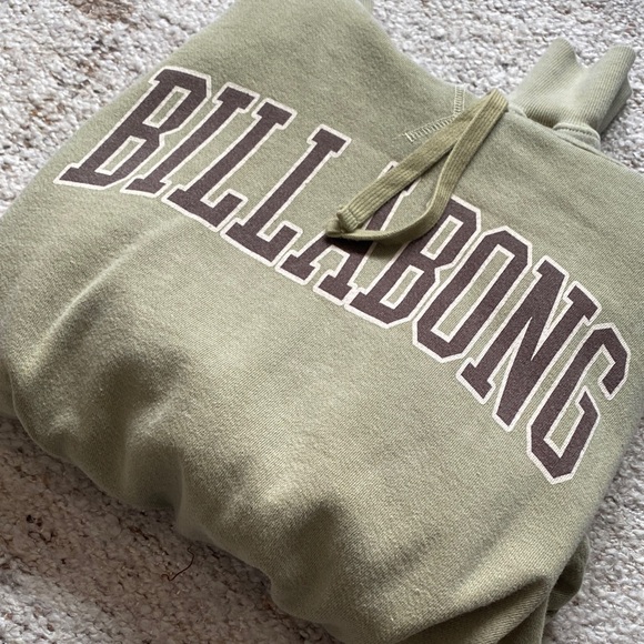 Billabong Sage Green Cropped Hoodie - Picture 4 of 4